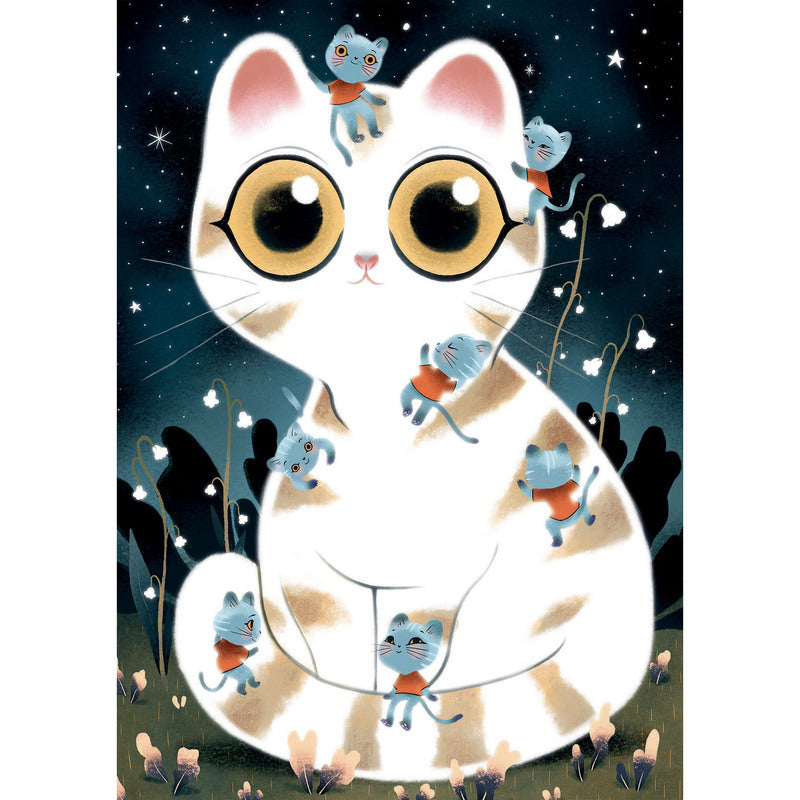 Cuddly Cats - 50 Piece Glow in the Dark Wizzy Puzzle