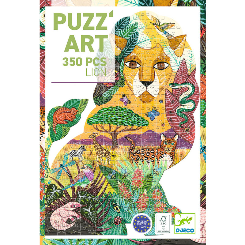 Lion Shaped - 350 Piece Art Puzzle