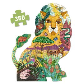 Djeco - Lion Shaped - 350 Piece Art Puzzle