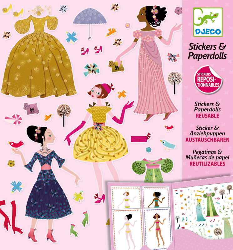 Dresses Through Seasons Stickers And Paper Dolls