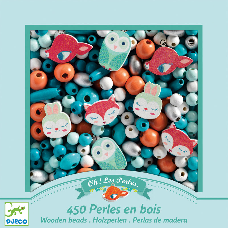 Woodland Animal Wooden Beads