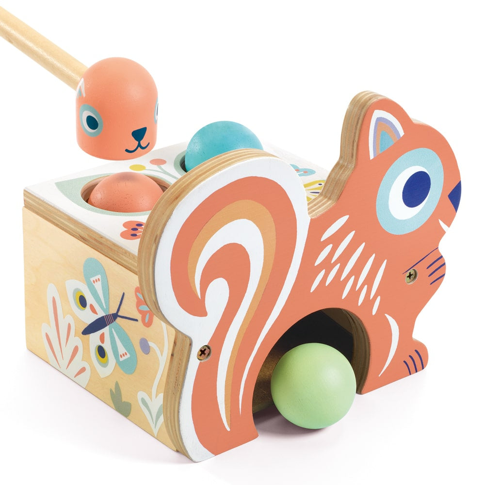 Djeco - Baby Nut Wooden Tap Tap Game