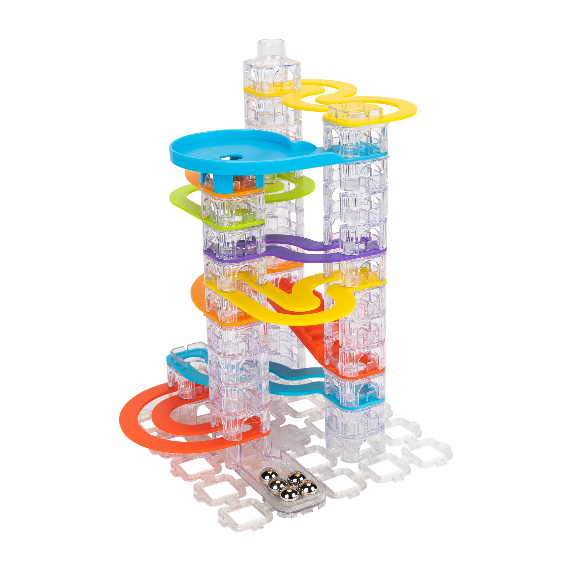 Fat Brain - Trestle Tracks Marble Run - Builder Set