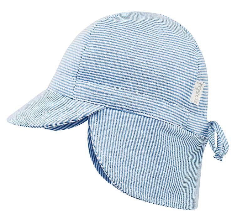 Toshi Sunhat - Baby Flap Cap - Sky