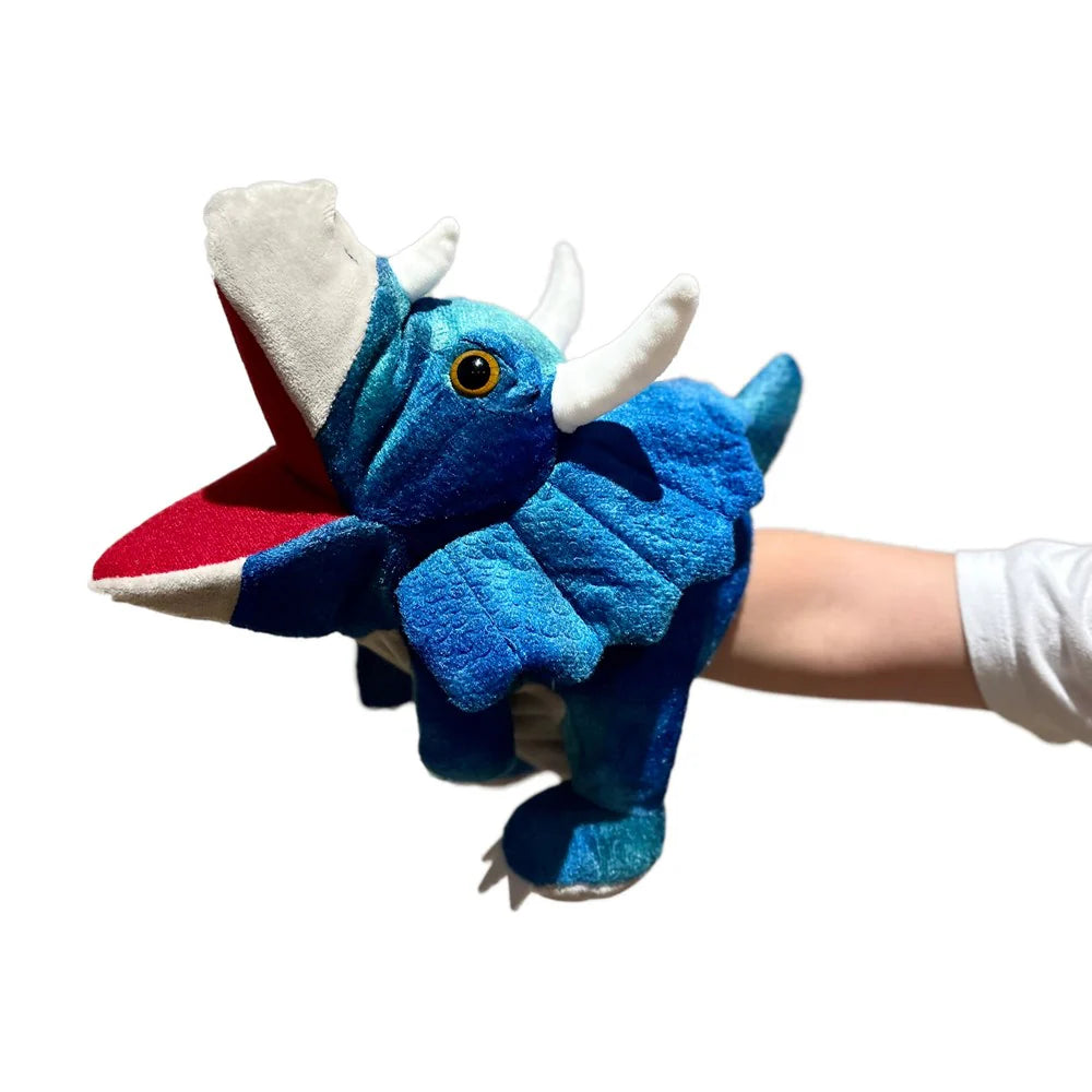 Plush Hand Puppet - Triceratops