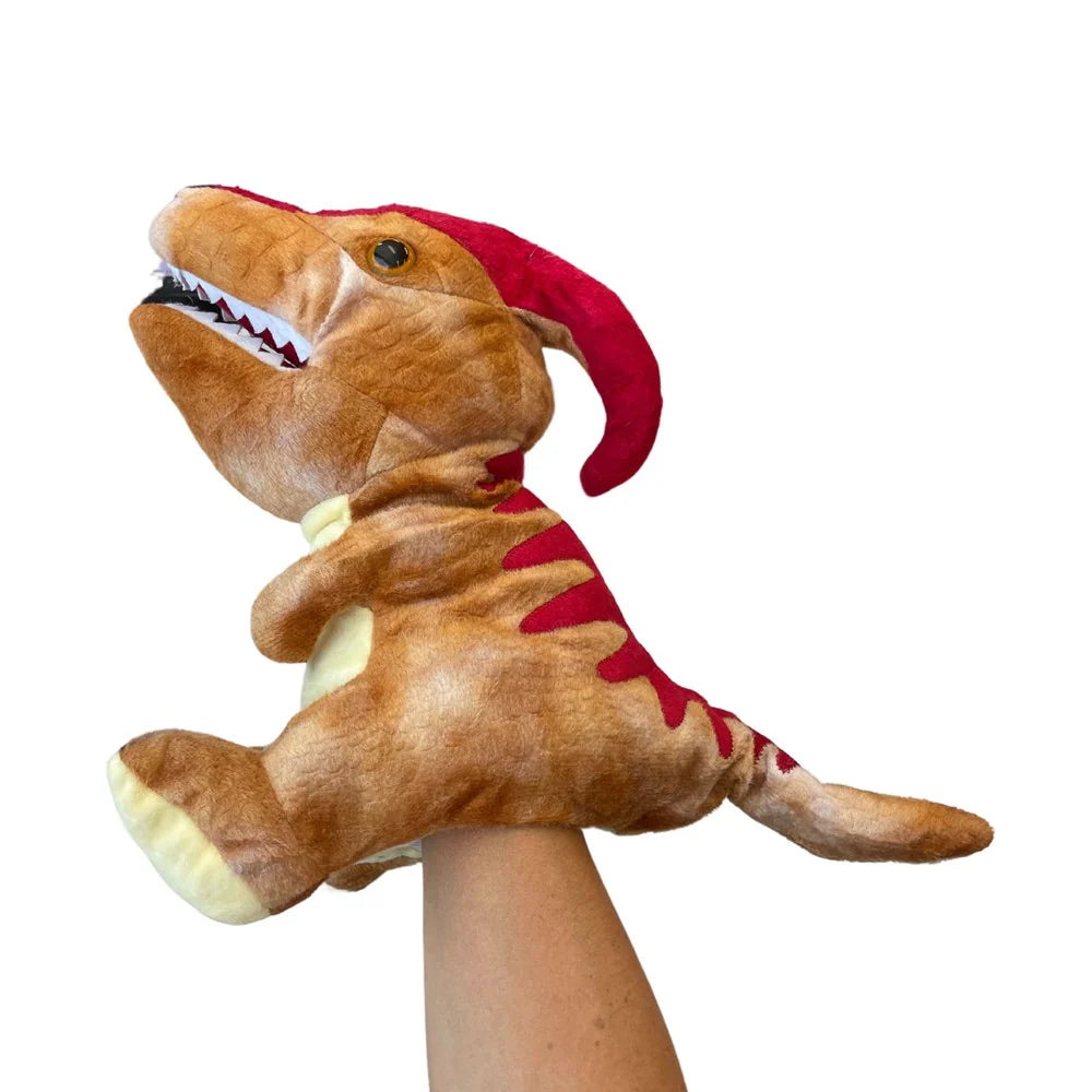 Plush Hand Puppet - Parasaurolophus