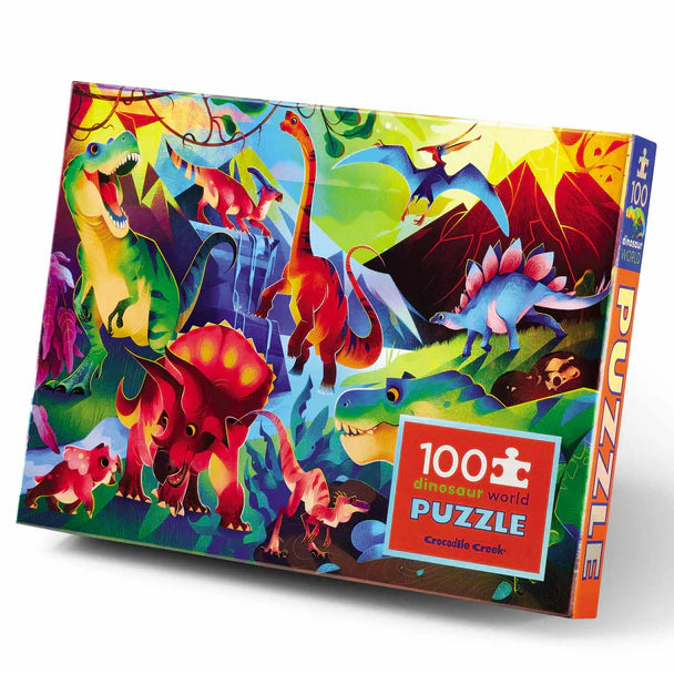 Crocodile Creek - Holographic Puzzle 100 pc - Dinosaur World