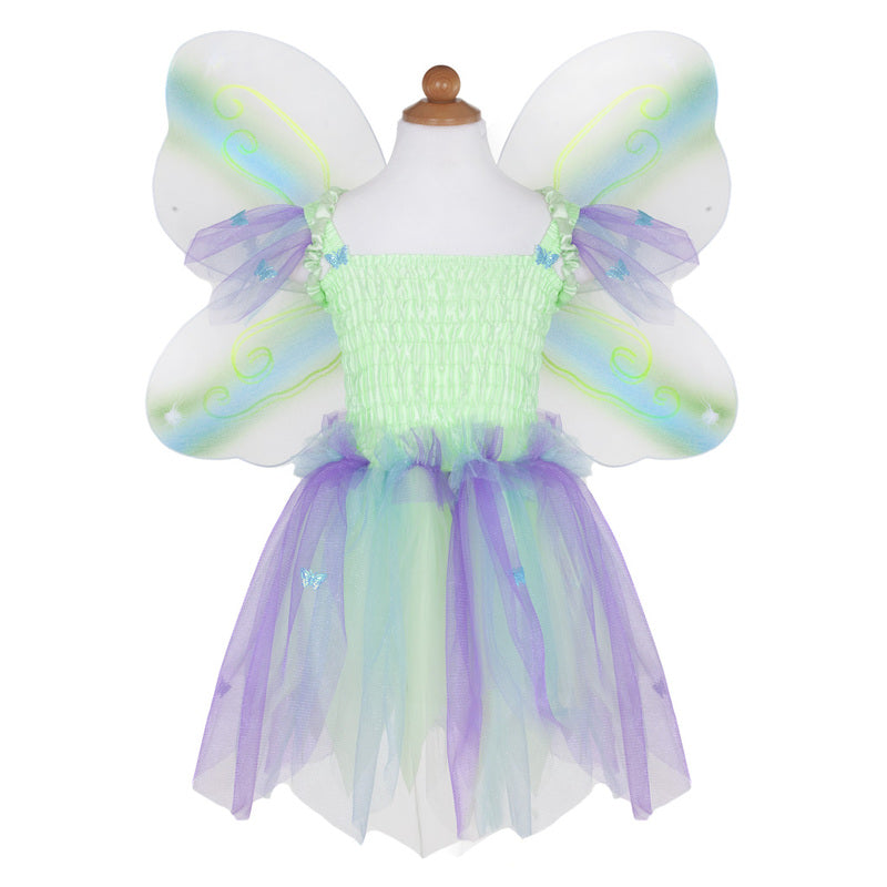 Green Butterfly Dress & Wings with Wand (5-6 Years)