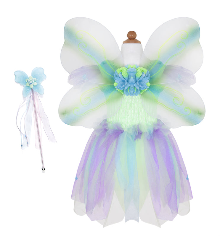 Green Butterfly Dress & Wings with Wand (5-6 Years)