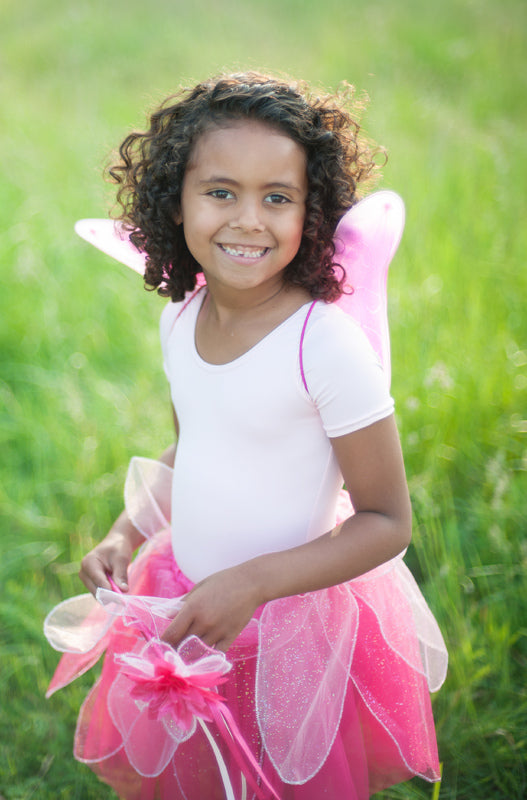 Pink Fancy Flutter Skirt with Wings and Wand (4-6 Years)