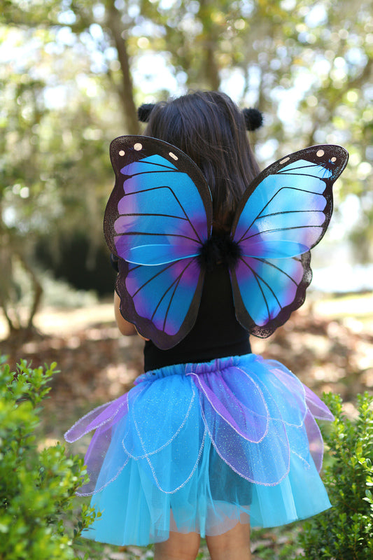 Midnight Butterfly Tutu with Wings and Headband (4-6 Years)