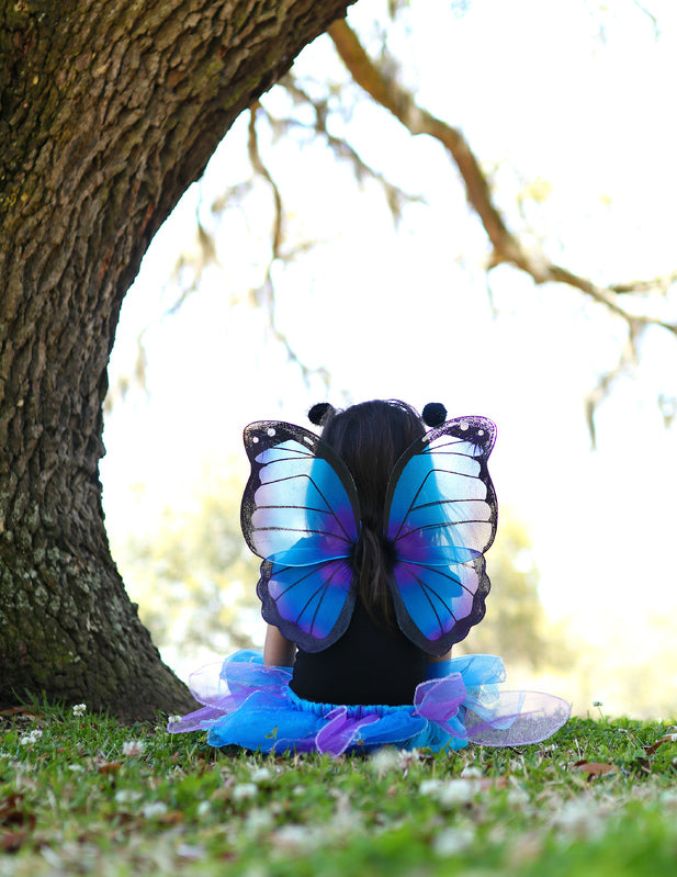 Midnight Butterfly Tutu with Wings and Headband (4-6 Years)