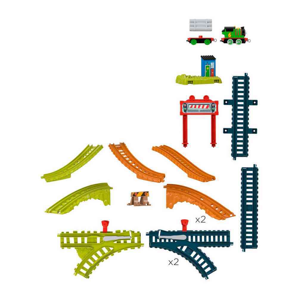 Die-Cast Push Along Train and Track Set - Percy's Delivery Circuit