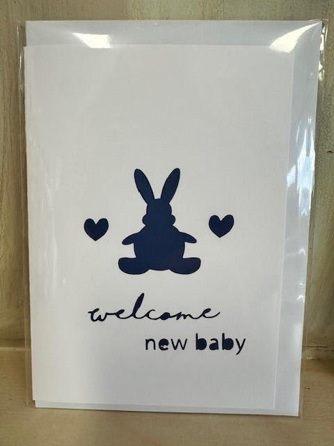 New Baby Card - Rabbit