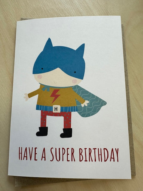 Birthday Card - Superhero