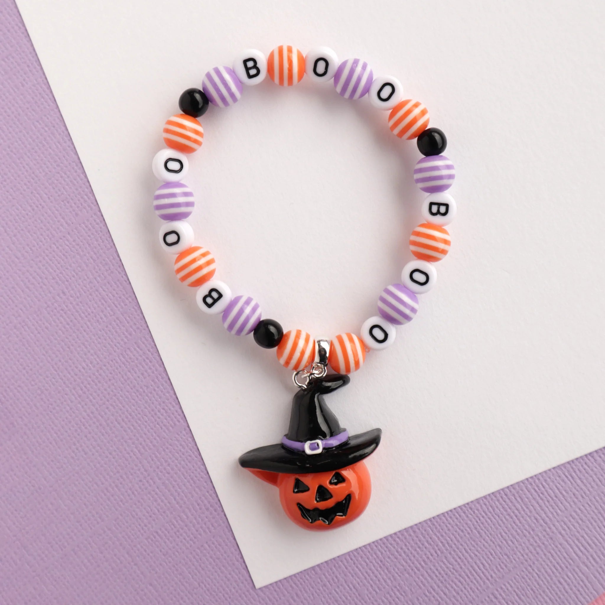 Mon Coco - Spooky Boo Pumpkin Elastic Bracelet