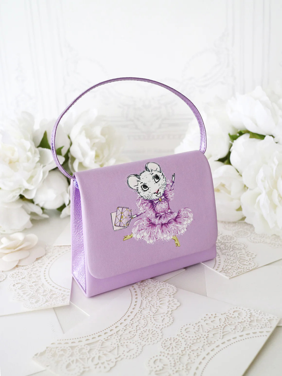 Claris: The Chicest Mouse In Paris™ The Secret Crown Mini Handbag in Lilac