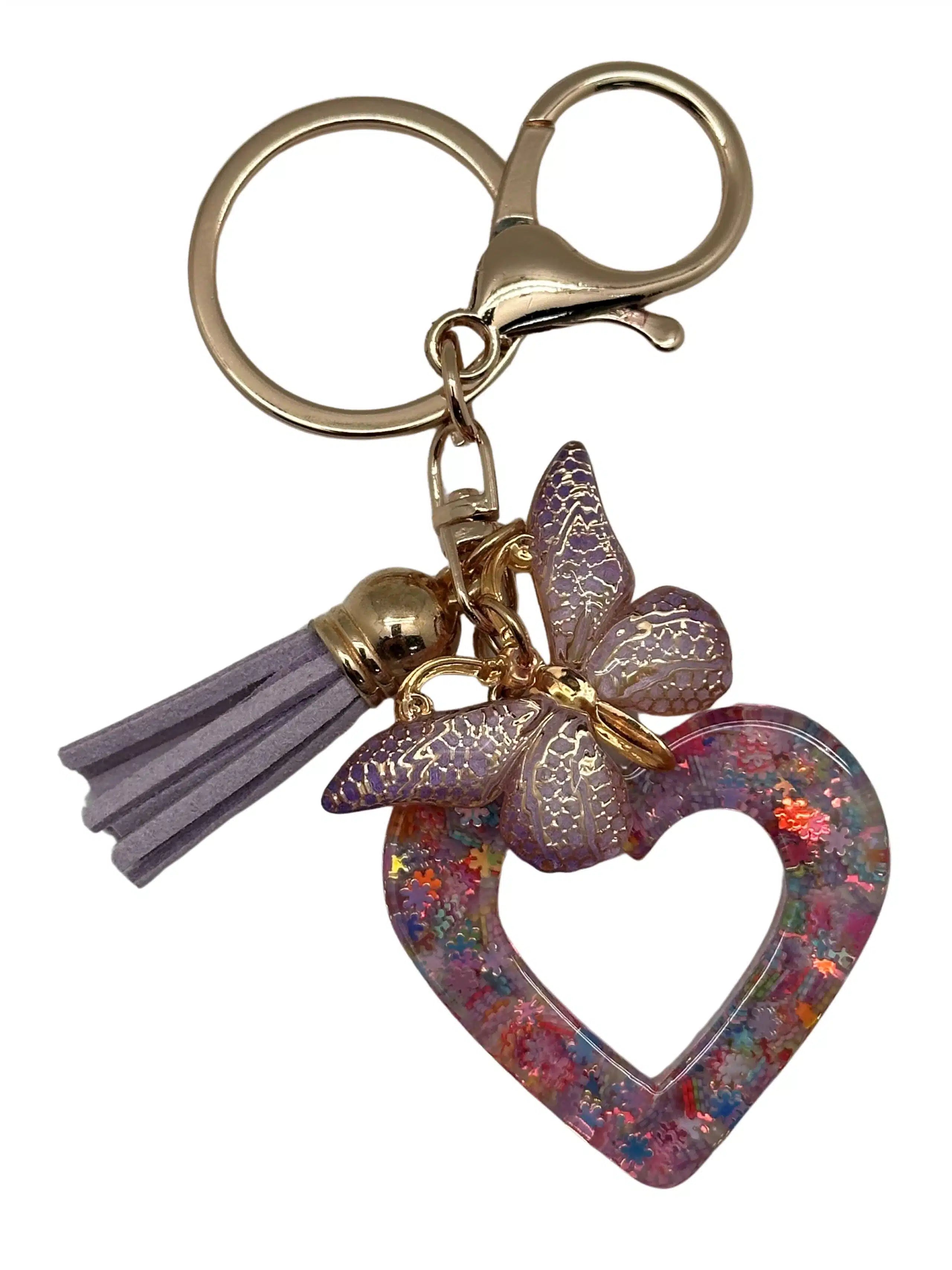 Initial Sparkle Keyring