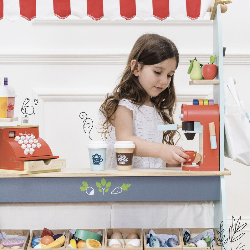 Honeybake - Wooden Toy Coffee Machine & Pods