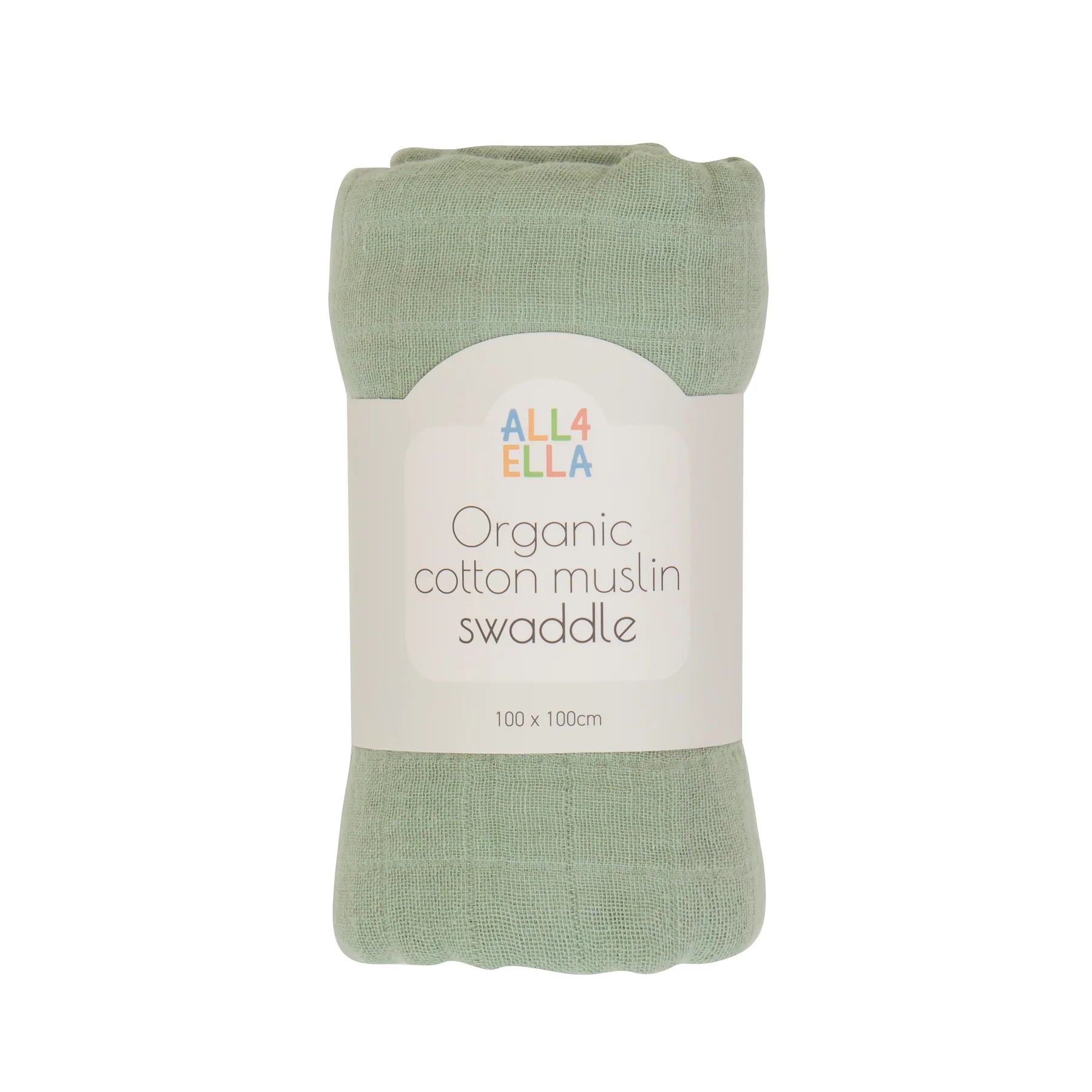 Organic Cotton Muslin Swaddle - Sage