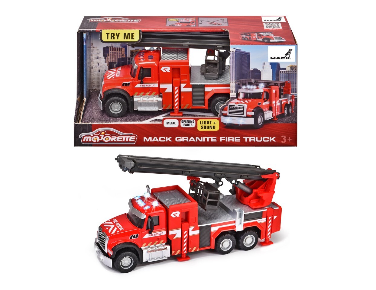 Majorette Grand Series - Mack Granite Fire Truck