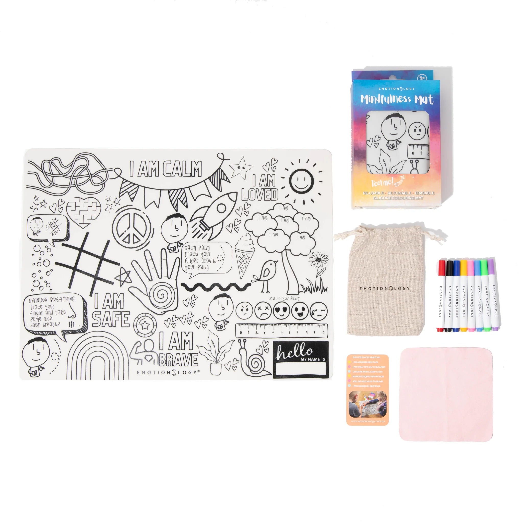 Emotionology - Mindfulness Silicone Mat and Markers