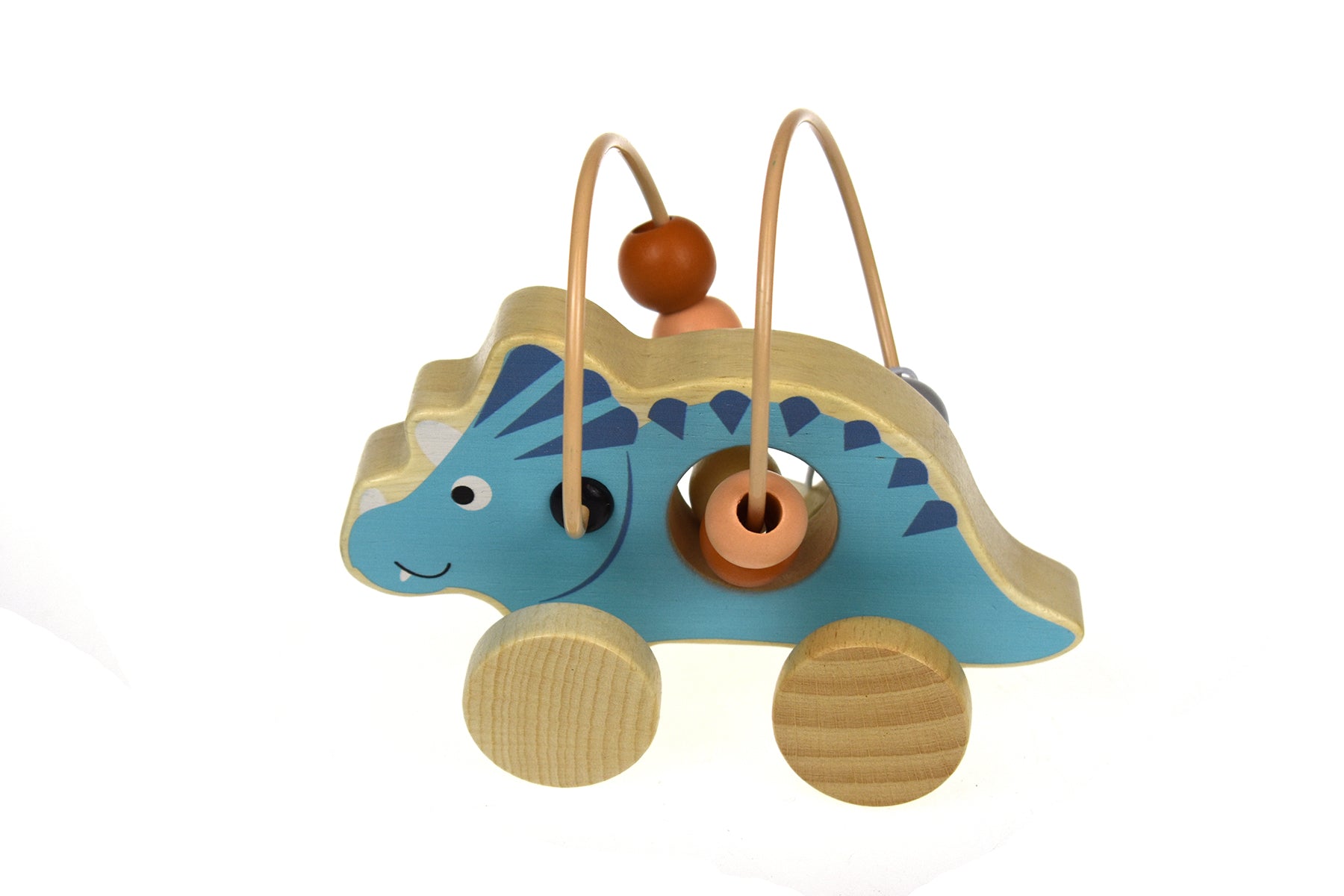 Tooky Toy - Wooden Dinosaur Bead Maze On Wheel