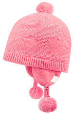 Organic Earmuff - Heart Fushia