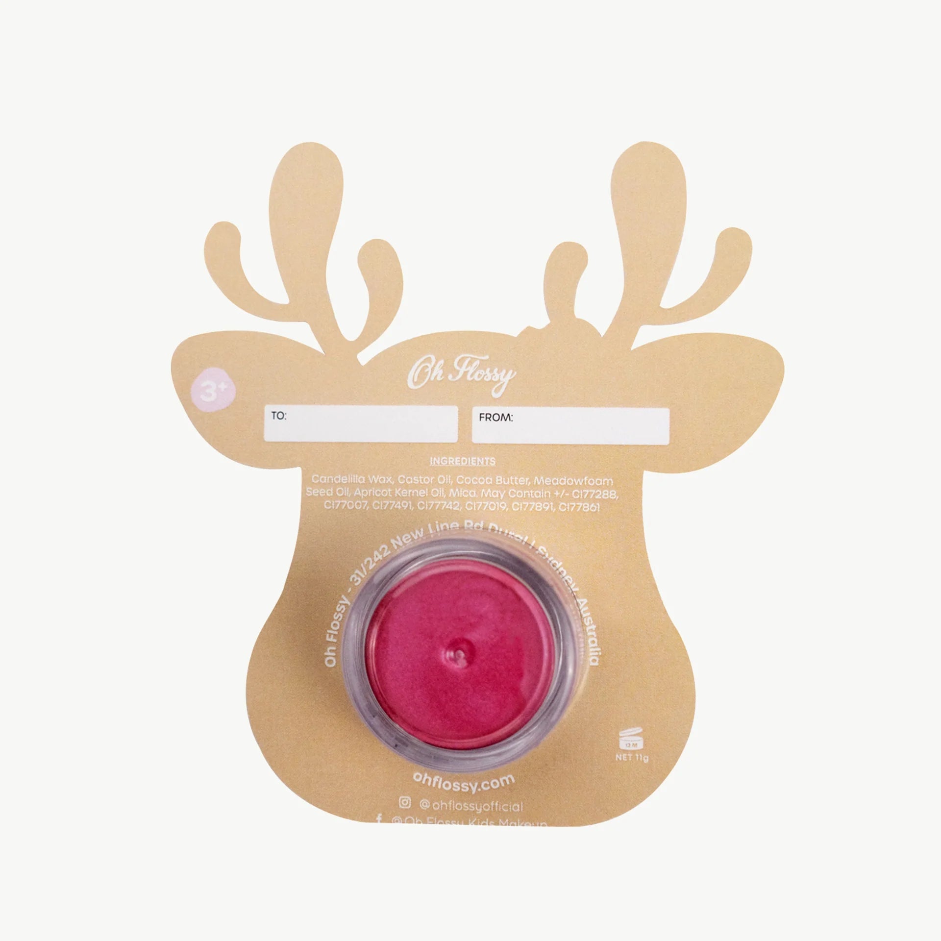 Lipstick Stocking Stuffer - Rudolf Blue Ears