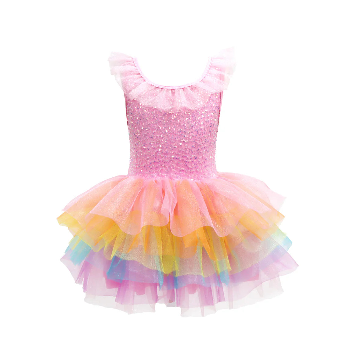 Unicorn Dreamer Multi-layered Rainbow Party Dress