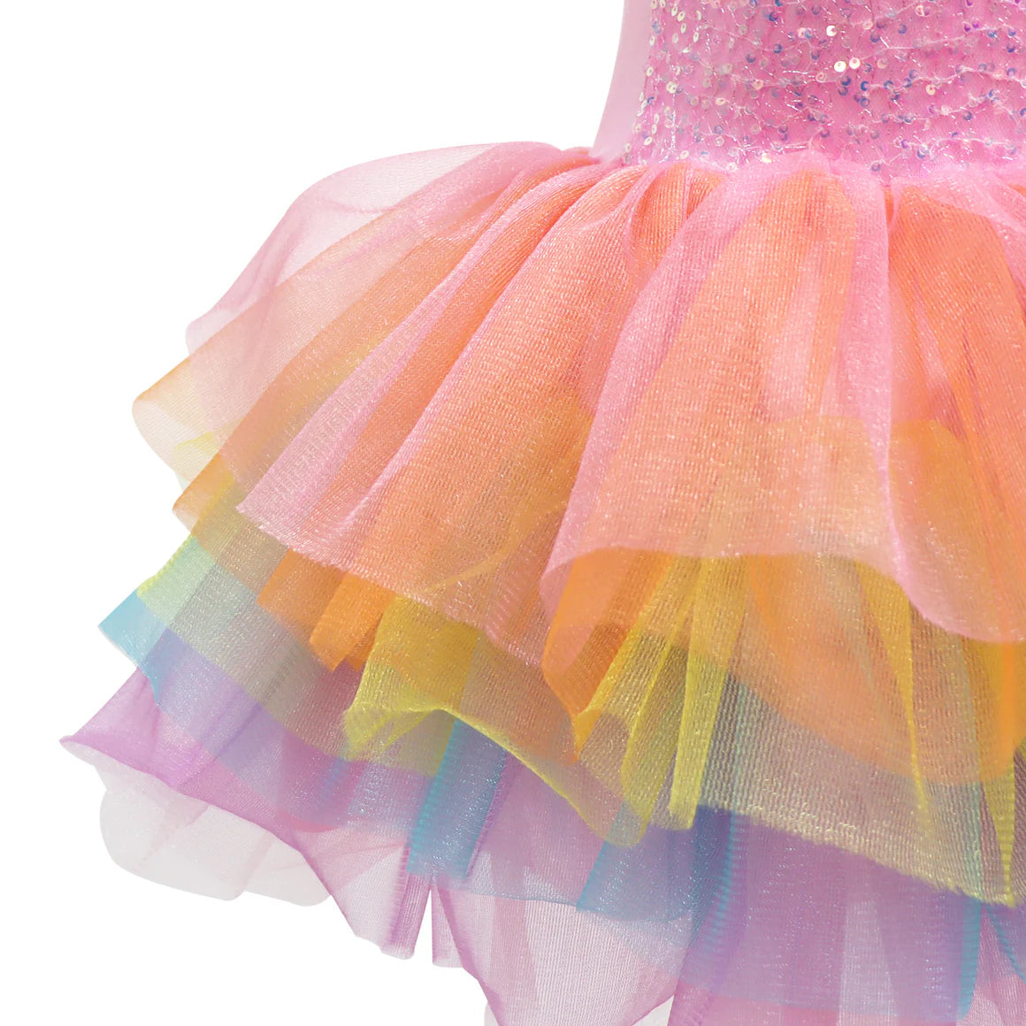 Unicorn Dreamer Multi-layered Rainbow Party Dress