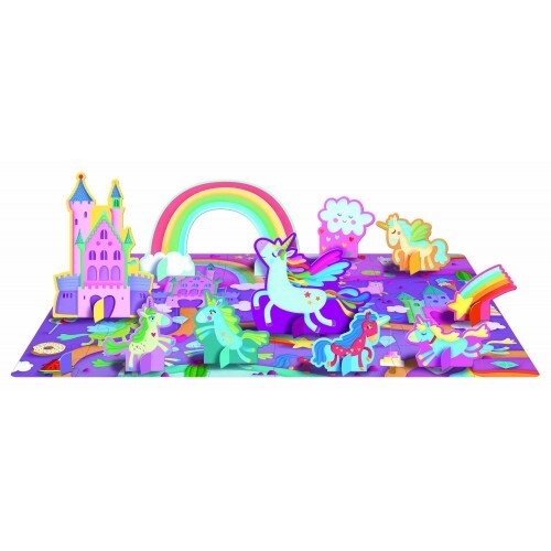 3D Puzzle & Book Set - Read and Learn with Unicorns