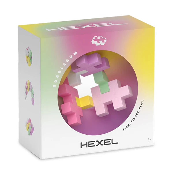 Plus Plus - Hexel Fidget Toy - Bubblegum