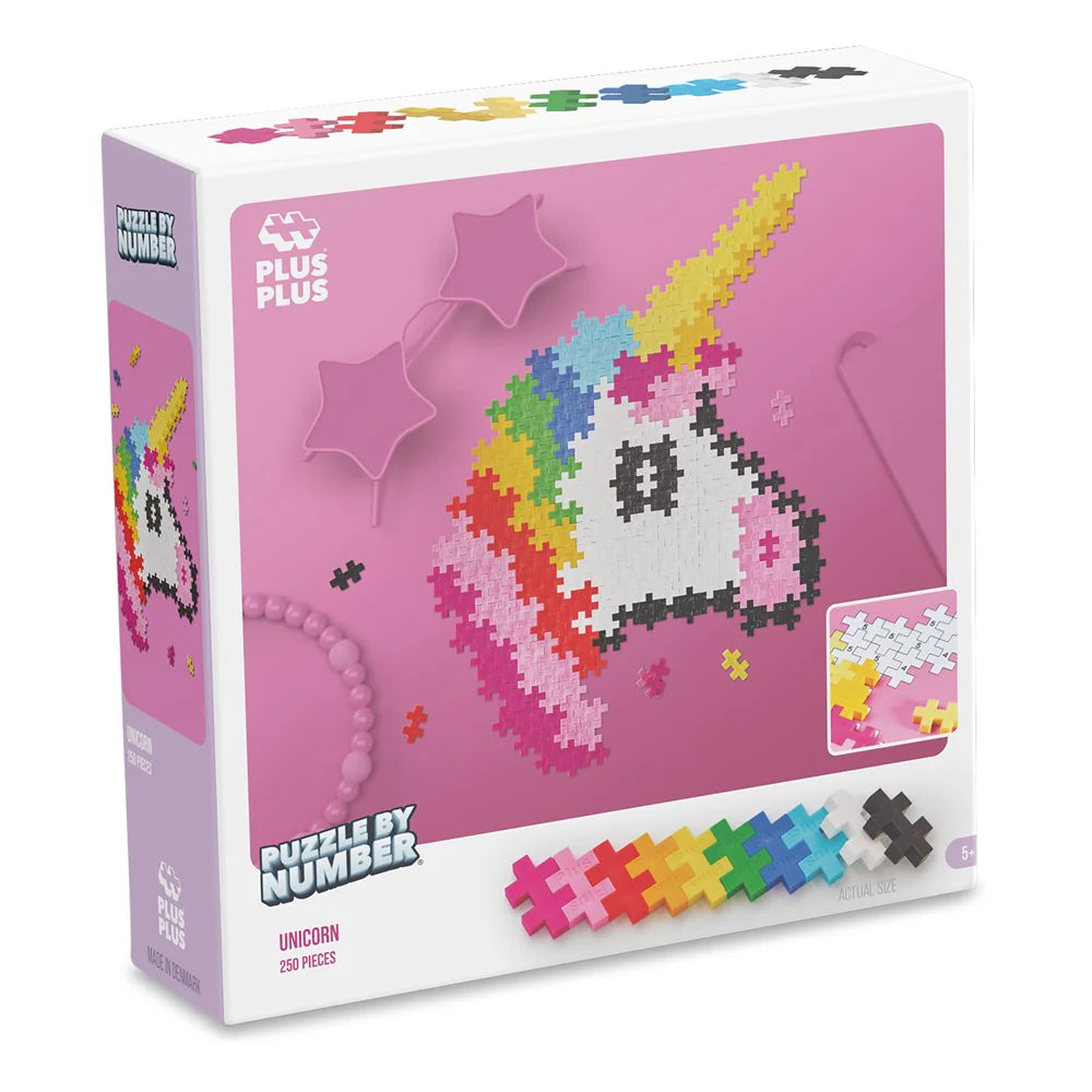 Puzzle By Numbers - Unicorns - 250 pcs