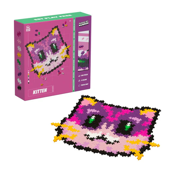 Plus Plus - Puzzle By Numbers - Kitten - 500 pcs