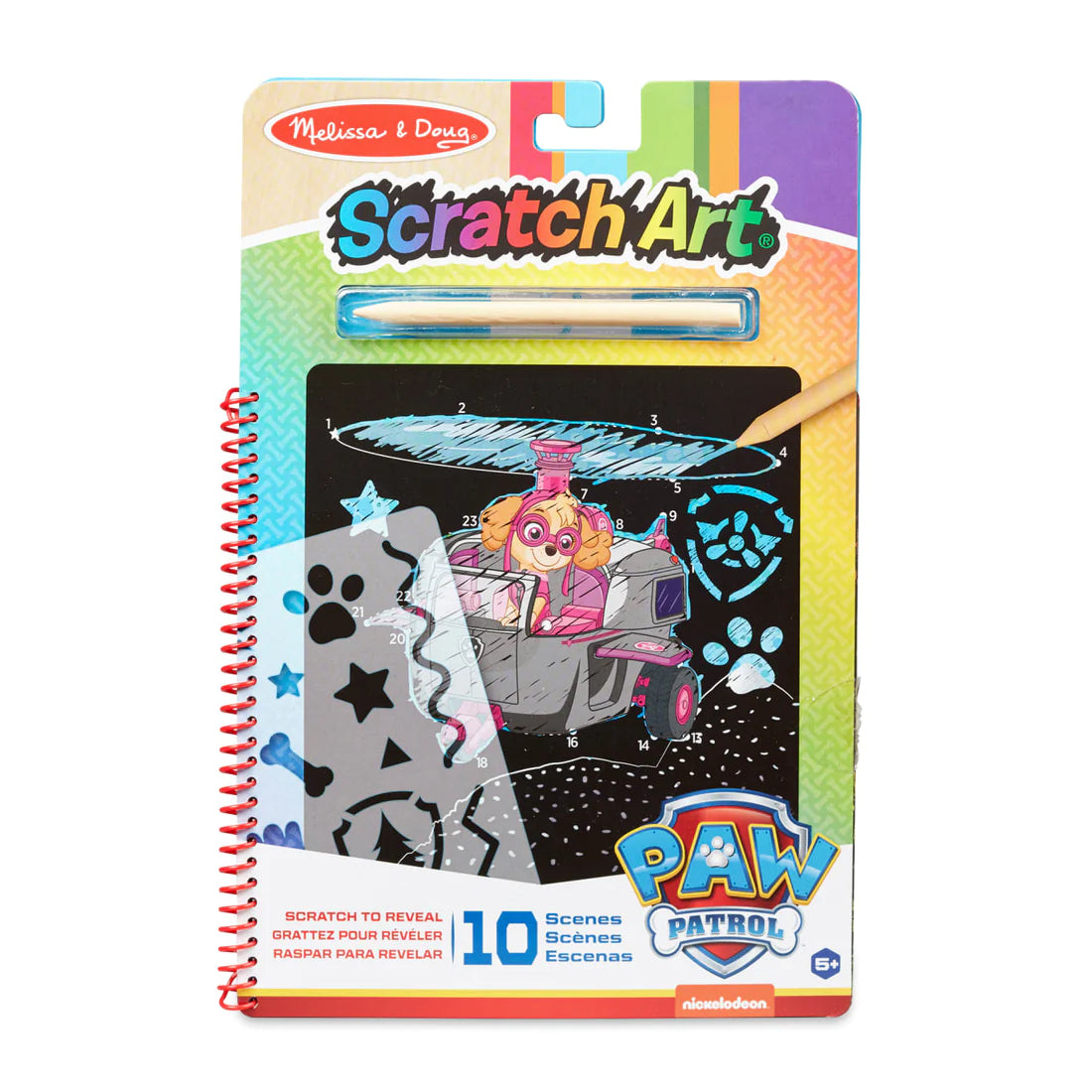 Melissa & Doug – Paw Patrol - Scratch Art - Skye