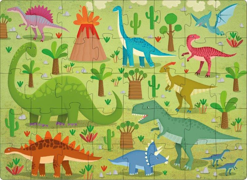 Sassi 3D Puzzle & Book Set - Dinosaurs