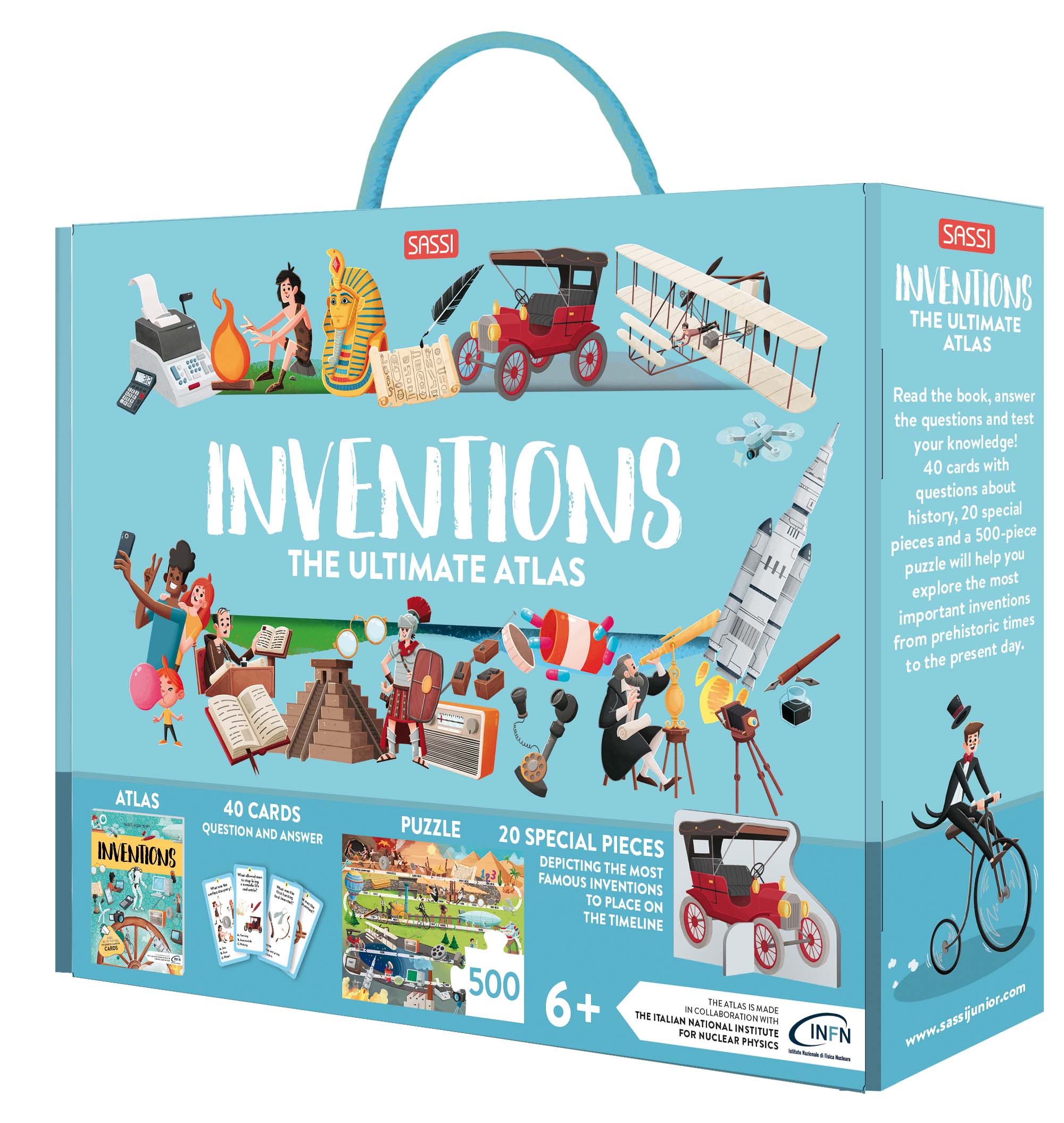 The Ultimate Atlas and Puzzle Set - Inventions, 500 pcs