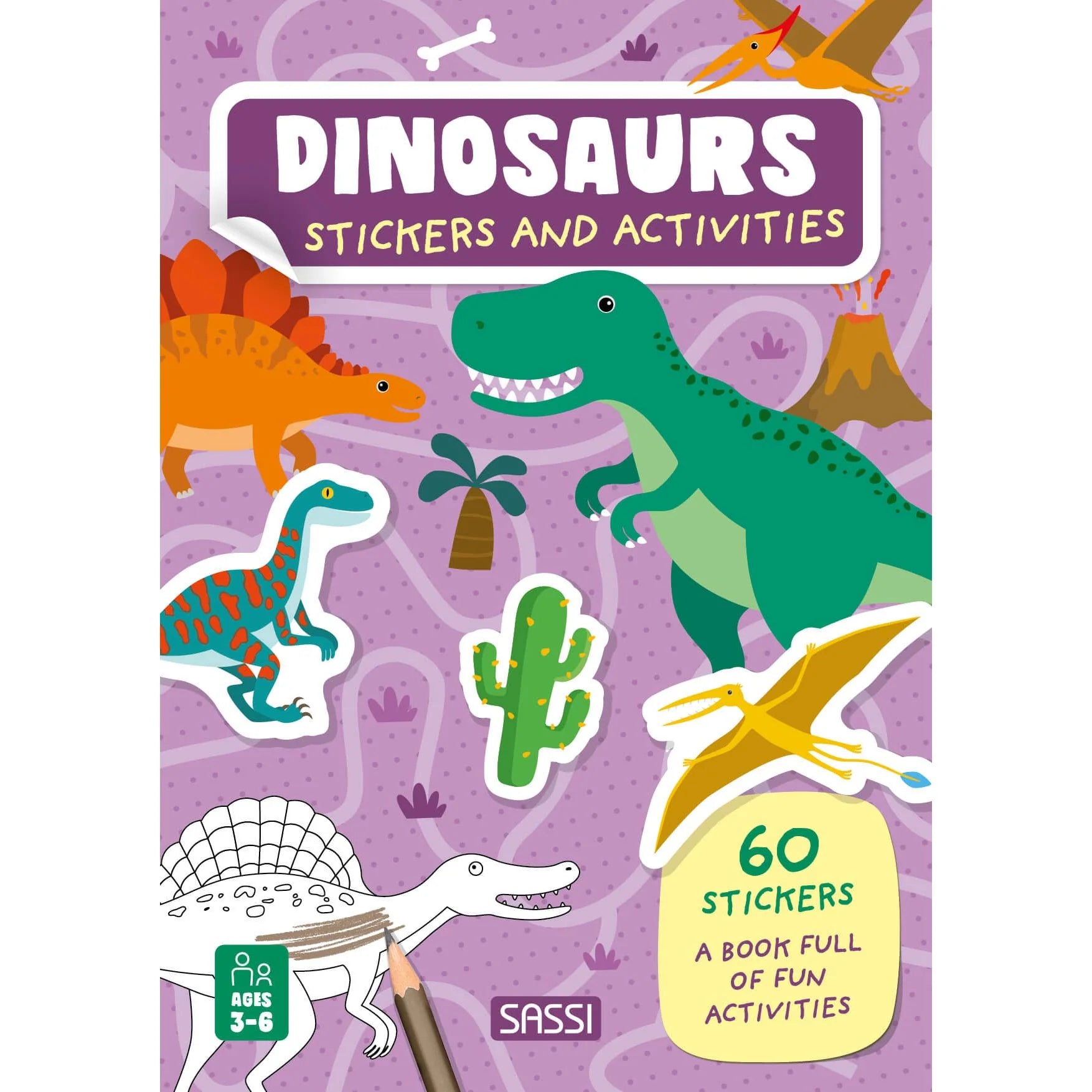 Stickers and Activities Book - Dinosaurs