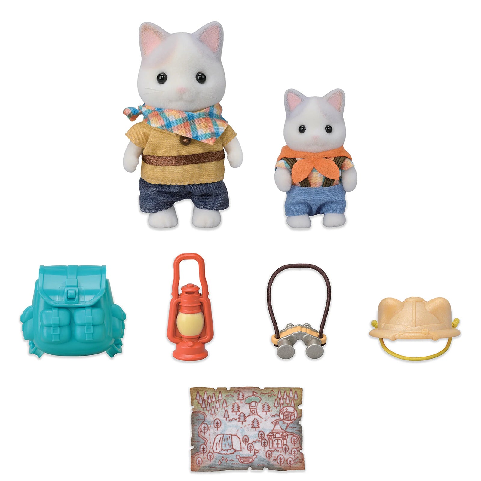 Sylvanian Families - Exciting Exploration Set - Latte Cat Brother And Baby