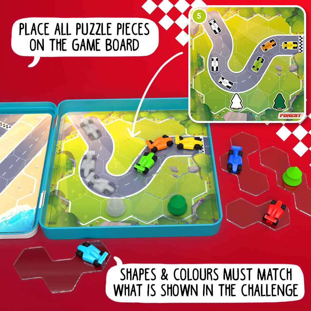 Smart Games - Magnetic Travel Puzzle Game - Pole Position