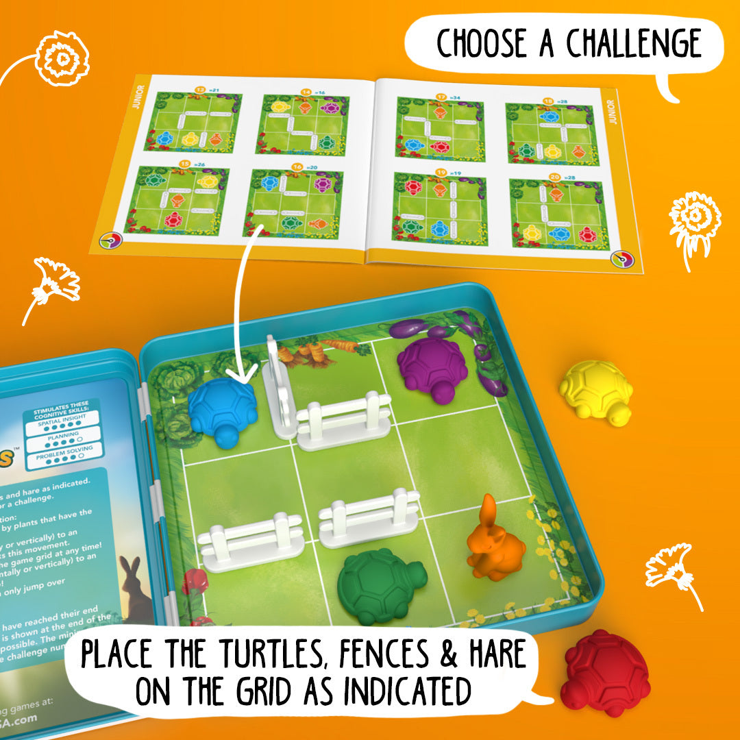 Smart Games - Magnetic Travel Puzzle Game - Turtle Tactics