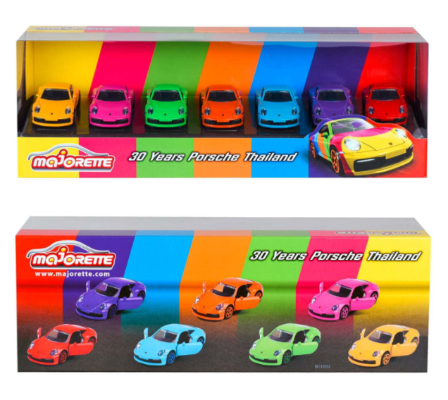 Majorette - Porsche Thai 7 piece Gift Set