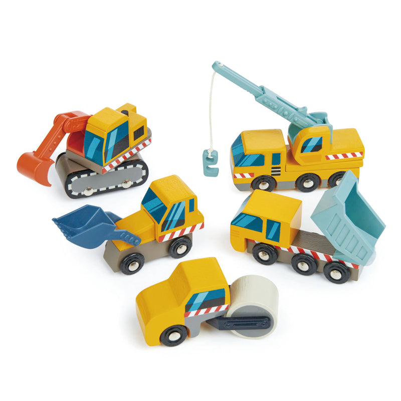 Wooden Construction Car Set