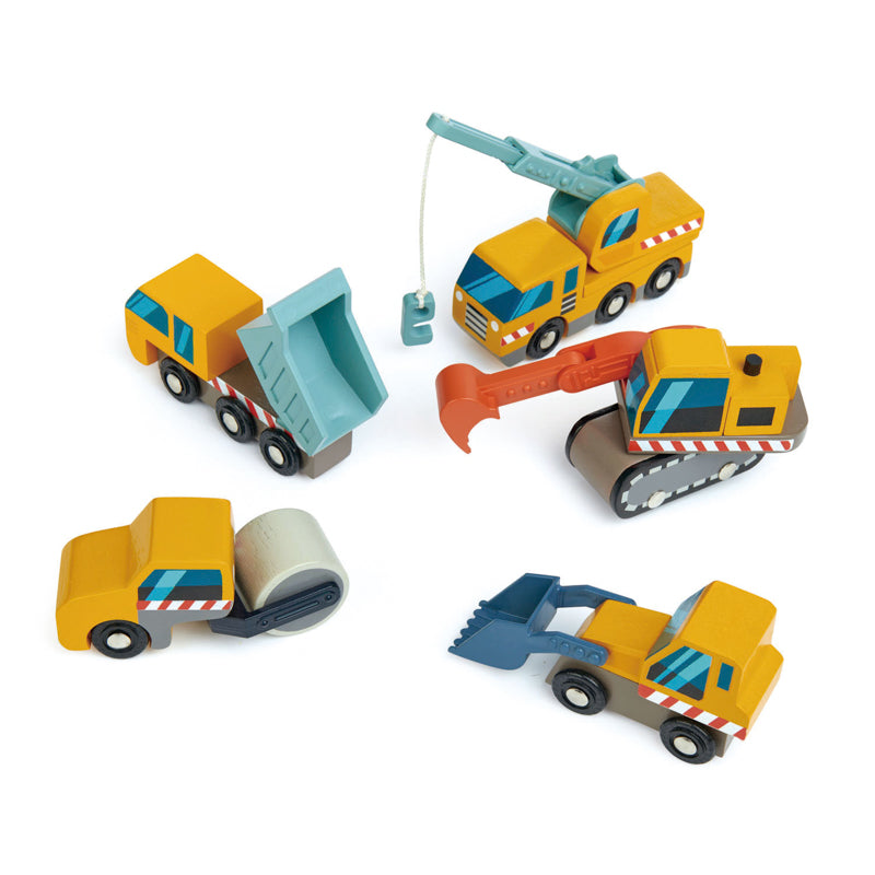 Wooden Construction Car Set