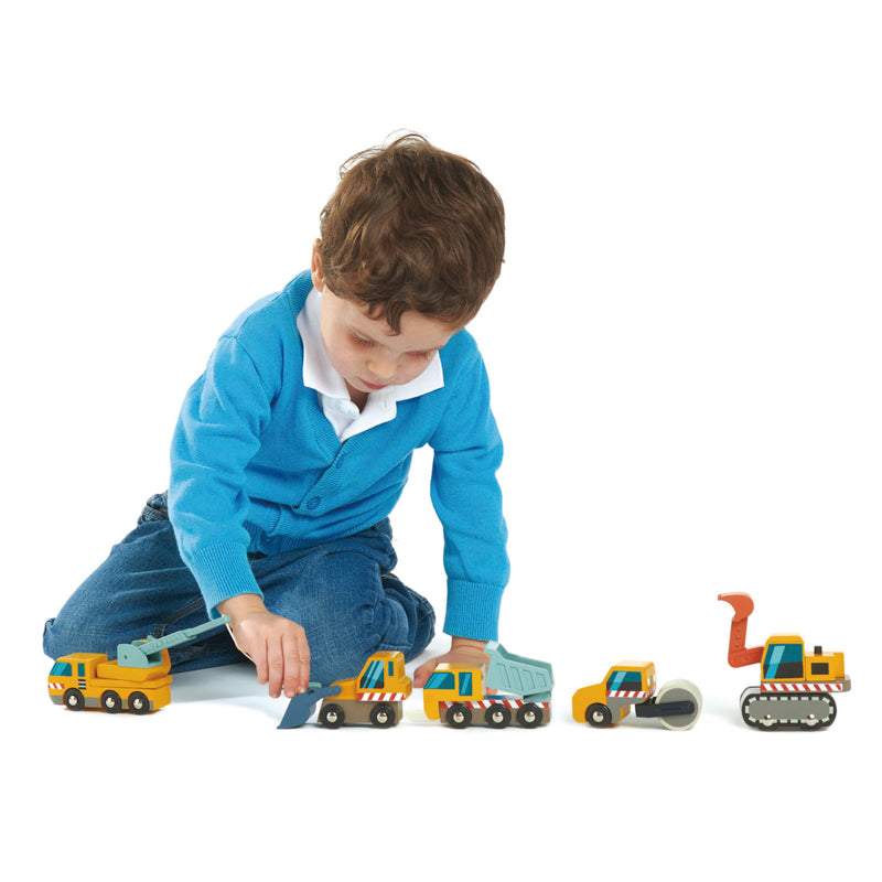 Wooden Construction Car Set