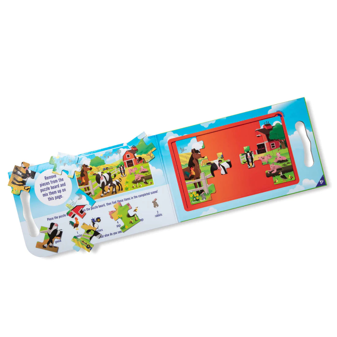 Melissa & Doug - Magnetic Take-Along Jigsaw Puzzle - On the Farm