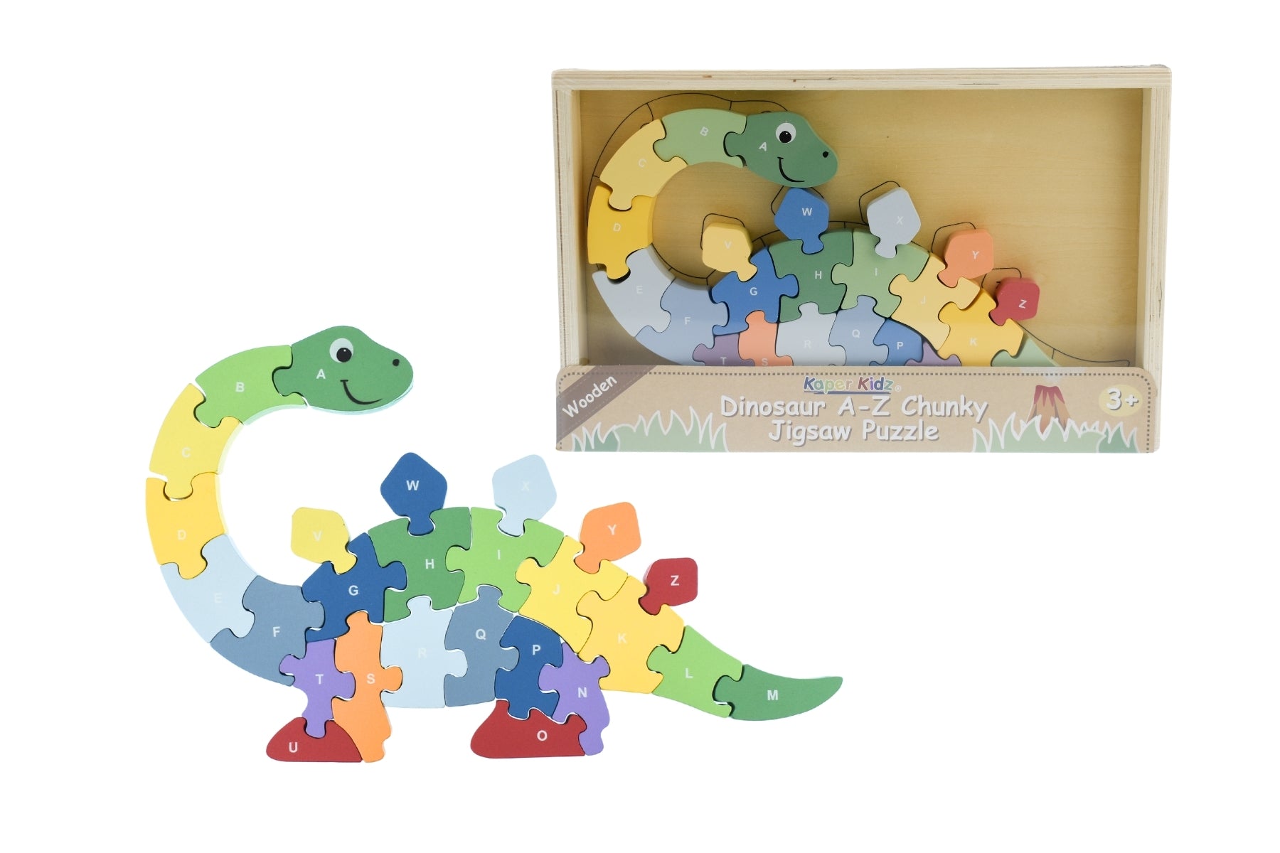 Kaper Kidz - Dinosaur A-Z Chunky Jigsaw Puzzle