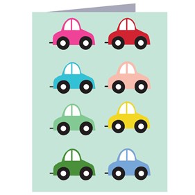 Birthday Card - Small Card - Cars