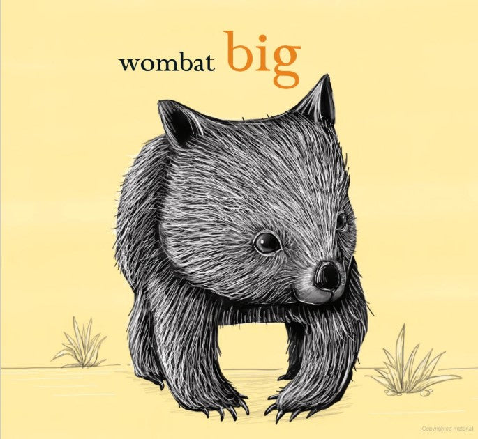 Wombat Big, Puggle Small Board Book